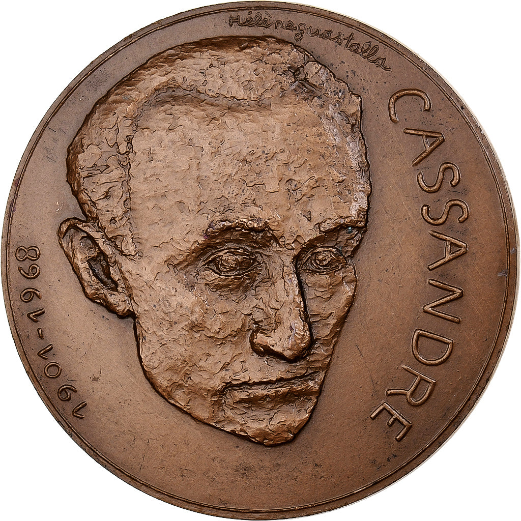 France, Medal, Jean Mouron dit Cassandre, 1973, MDP, Bronze, Hélène Guastalla