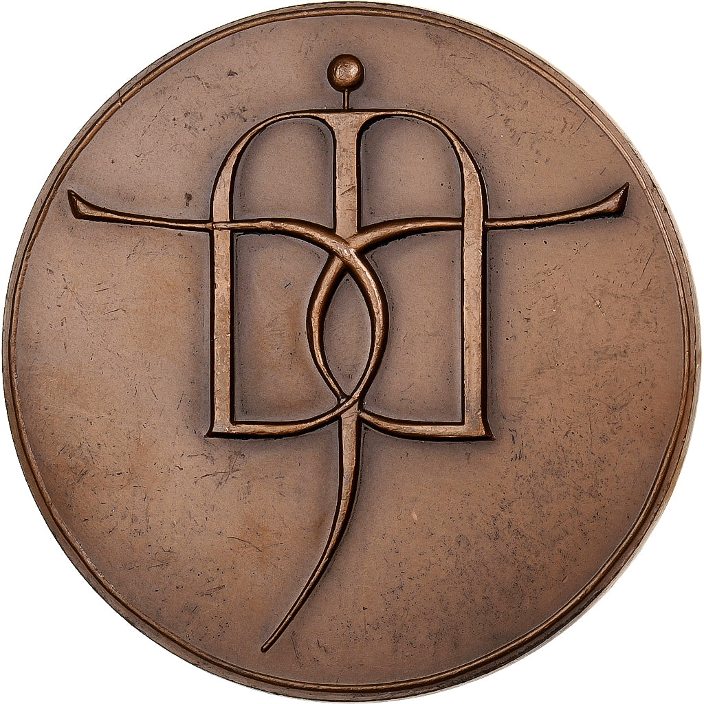 France, Medal, Jean Mouron dit Cassandre, 1973, MDP, Bronze, Hélène Guastalla