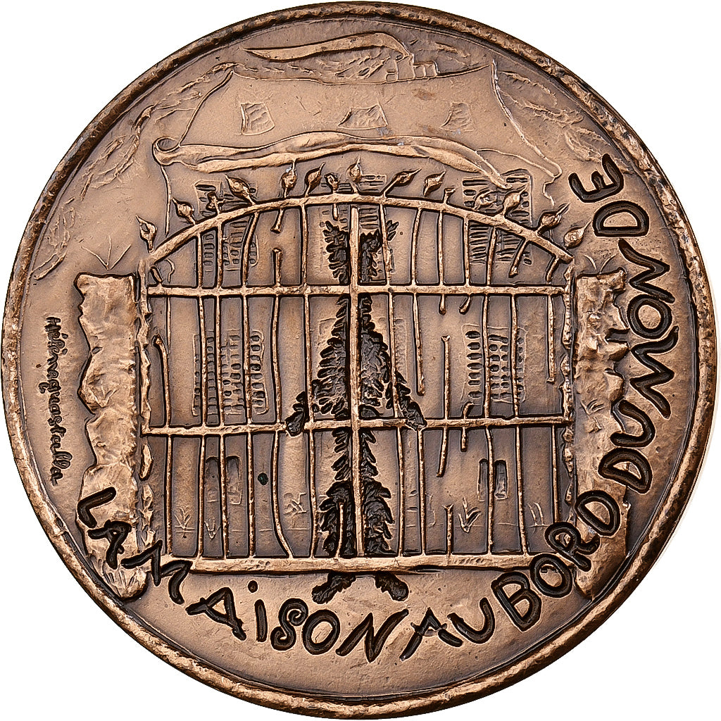 Francja, medal, Jean Guirec, La maison au bord du monde, 1977, MDP, Brązowy