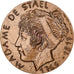 Frankreich, Medaille, Madame de Stael, 1967, MDP, Bronze, Hélène Guastalla, VZ