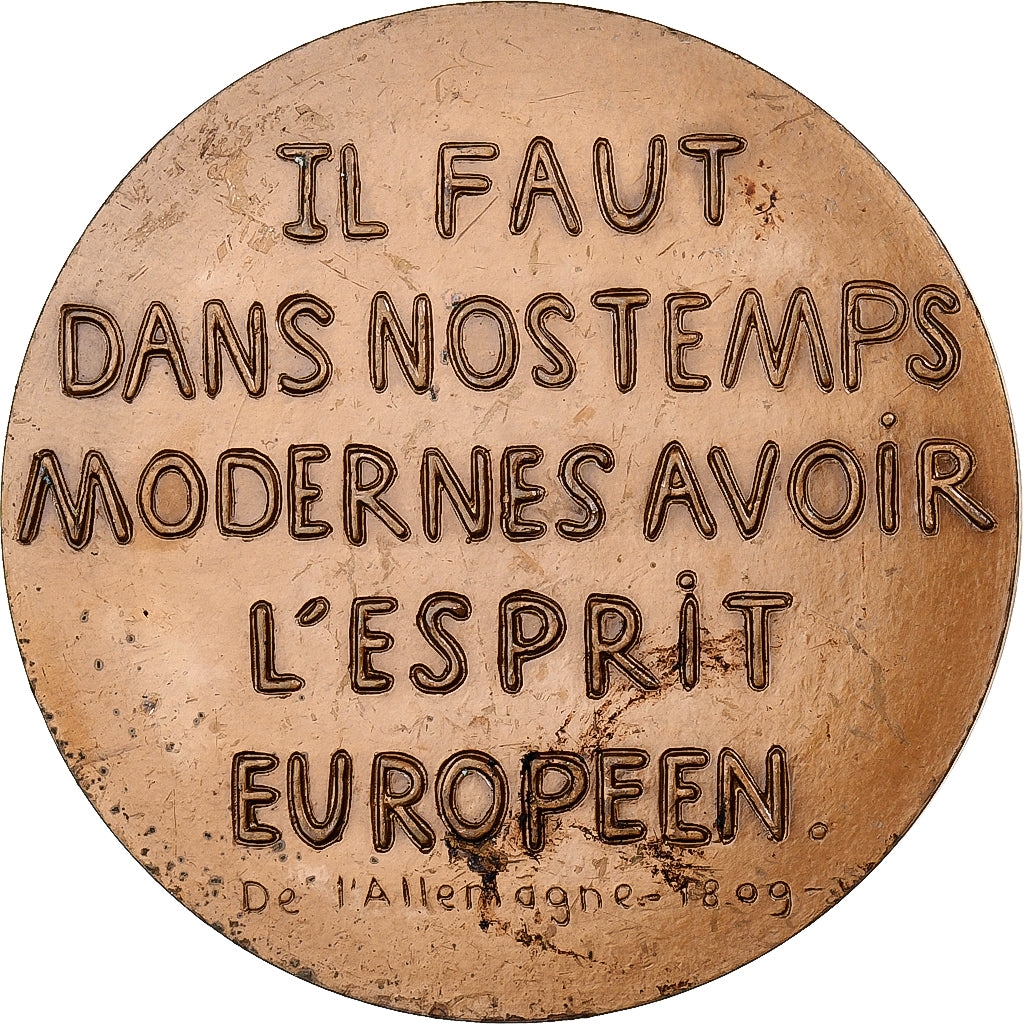Frankreich, Medaille, Madame de Stael, 1967, MDP, Bronze, Hélène Guastalla, VZ