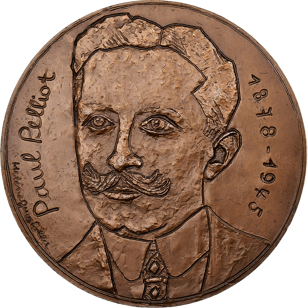 Frankreich, Medaille, Paul Pelliot, 1979, MDP, Bronze, Hélène Guastalla, VZ