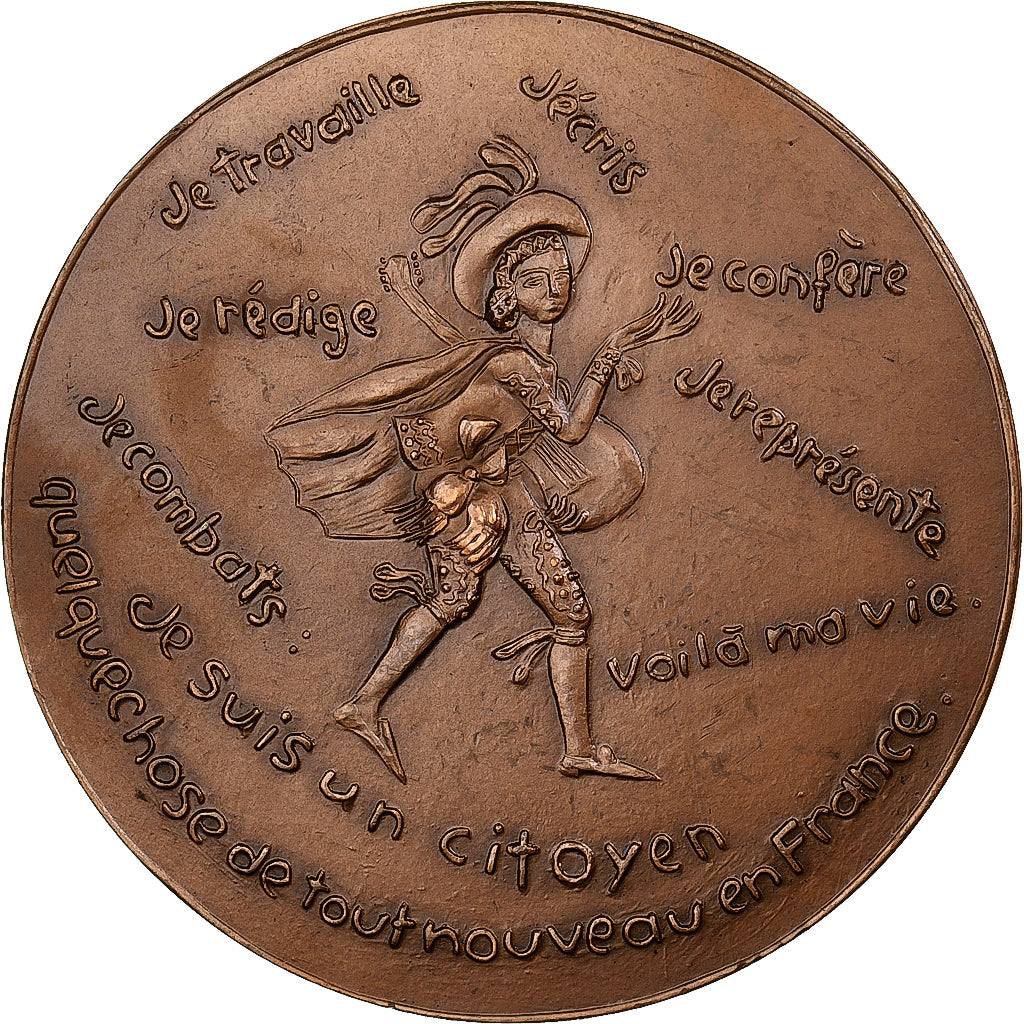 Francja, medal, Beaumarchais, 1969, MDP, Brązowy, Hélène Guastalla, AU(55-58)