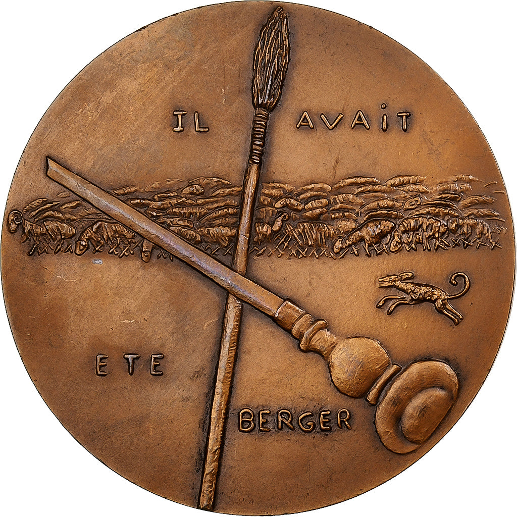Francja, medal, Mantegna, 1966, MDP, Brązowy, Hélène Guastalla, AU(55-58)