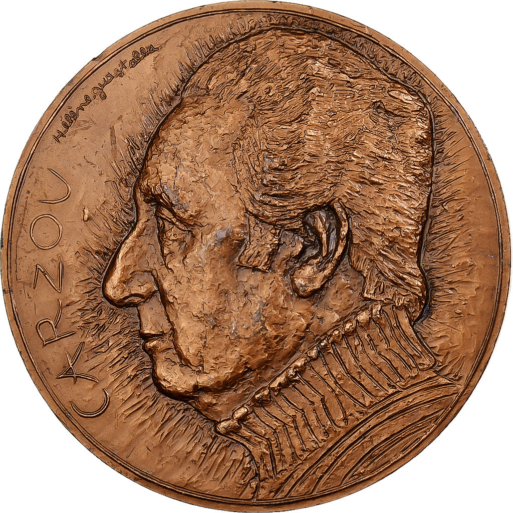 Francia, medalla, Carzou, 1979, MDP, Bronce, Hélène Guastalla, EBC