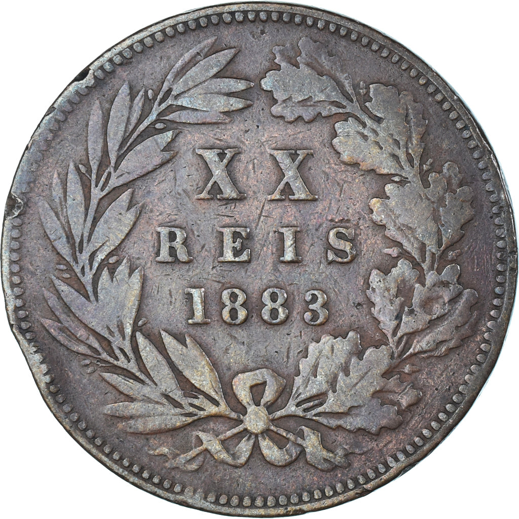 Moneta, Portogallo, 20 Reis, 1883