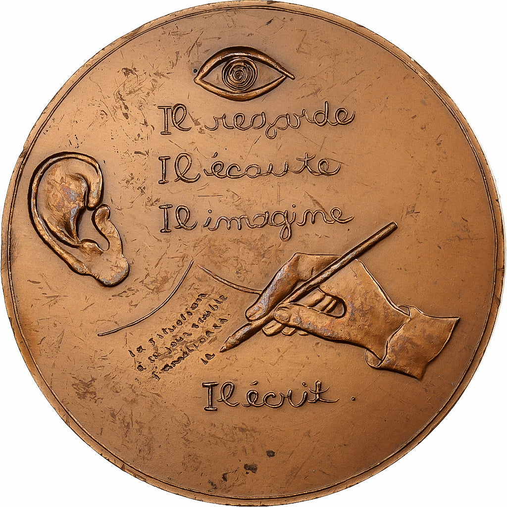 Francia, medalla, Maurice Denuzière, 1982, MDP, Bronce, Hélène Guastalla, EBC