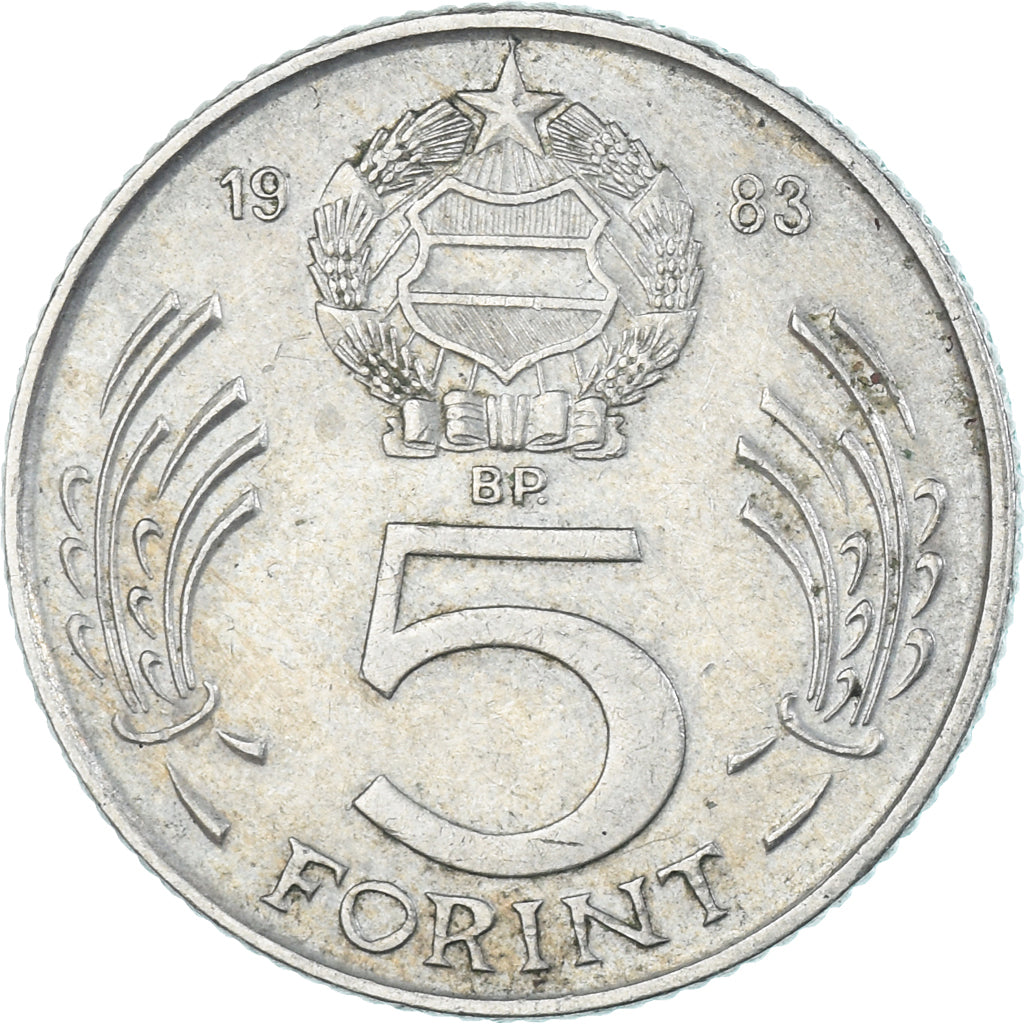 Münze, Ungarn, 5 Forint, 1983
