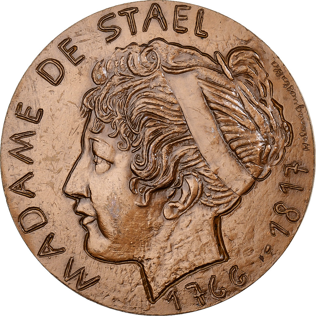 Francja, medal, Madame de Stael, 1967, MDP, Brązowy, Hélène Guastalla