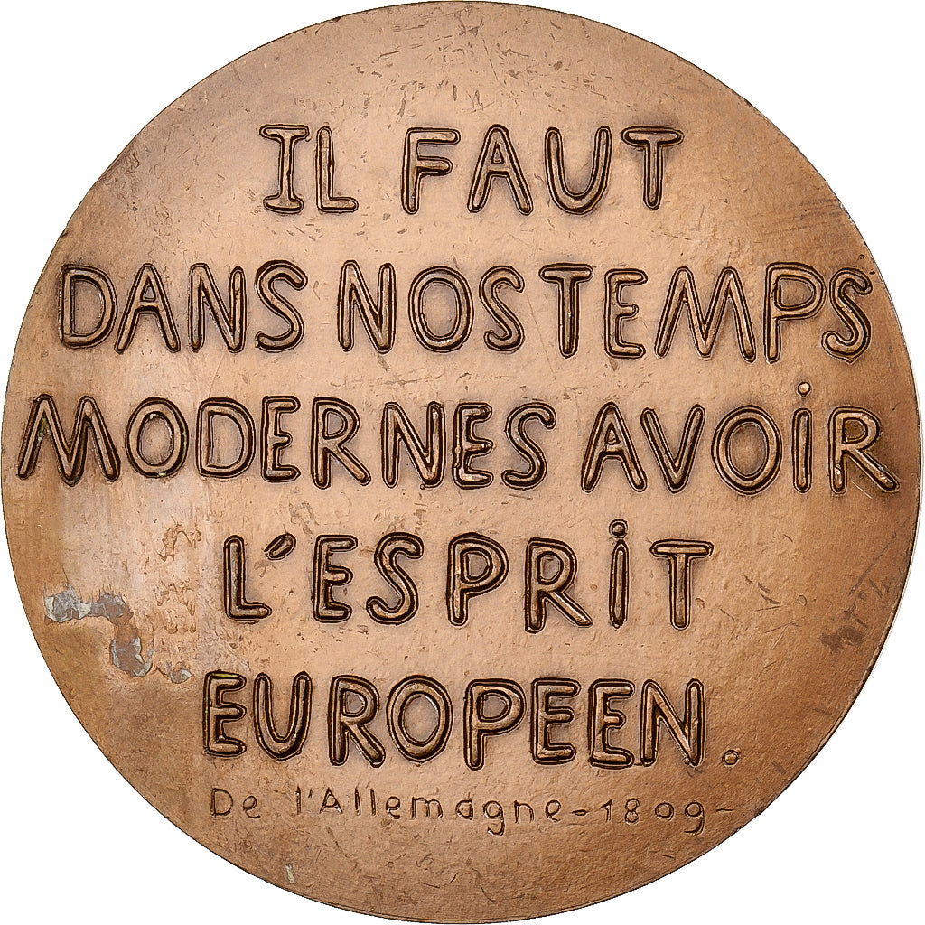 Francja, medal, Madame de Stael, 1967, MDP, Brązowy, Hélène Guastalla
