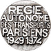 France, Medal, 25th Anniversary - RATP, 1973, Silvered bronze, Lery, EF(40-45)