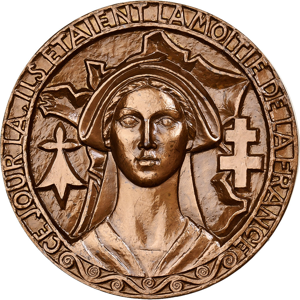 Frankreich, Medaille, Départ de l'Île de Sein vers l'Angleterre, 1967, MDP