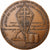França, medalha, Émile Muselier, 1986, MDP, Bronze, Baron, AU(55-58)