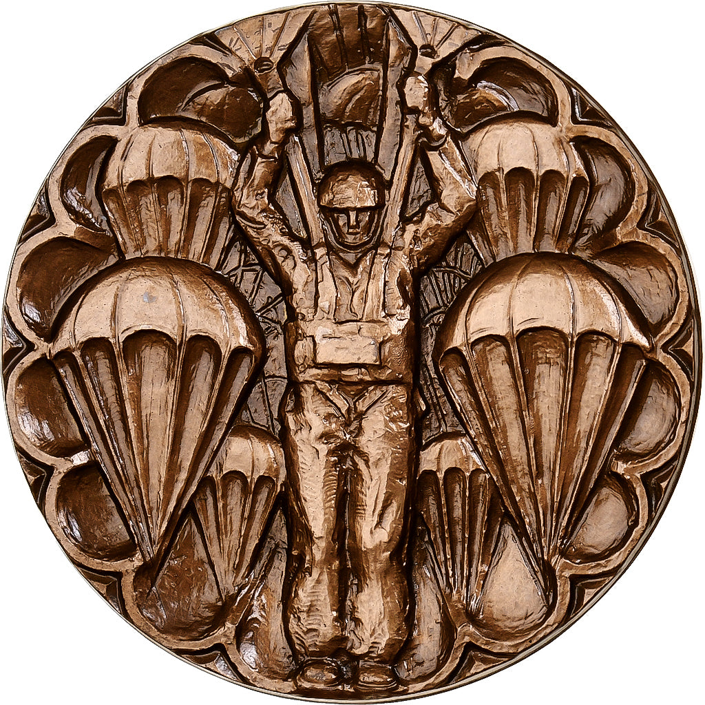 Francia, medaglia, Commandos parachutistes, 1969, MDP, Bronzo, Simon, SPL-