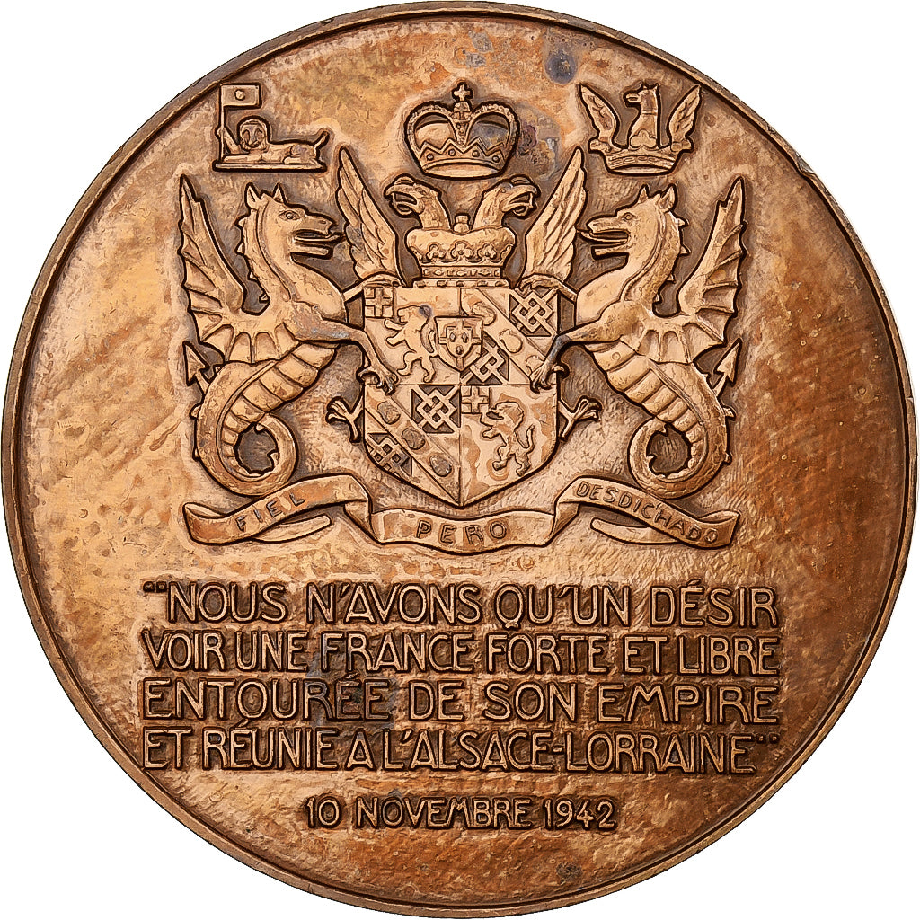 Frankreich, Medaille, Winston Churchill, MDP, Bronze, Turin, SS+