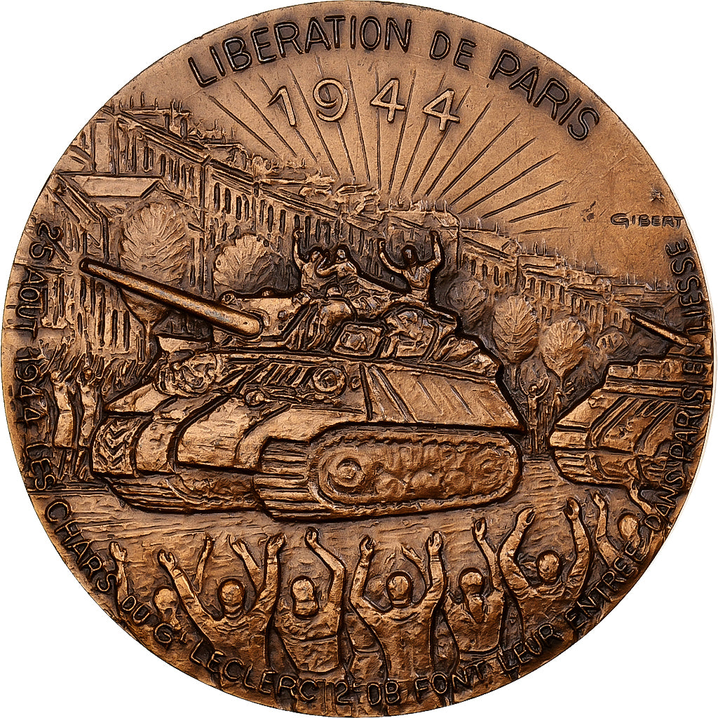 Frankreich, Medaille, Libération de Paris, 25 août 1944, 1985, MDP, Bronze