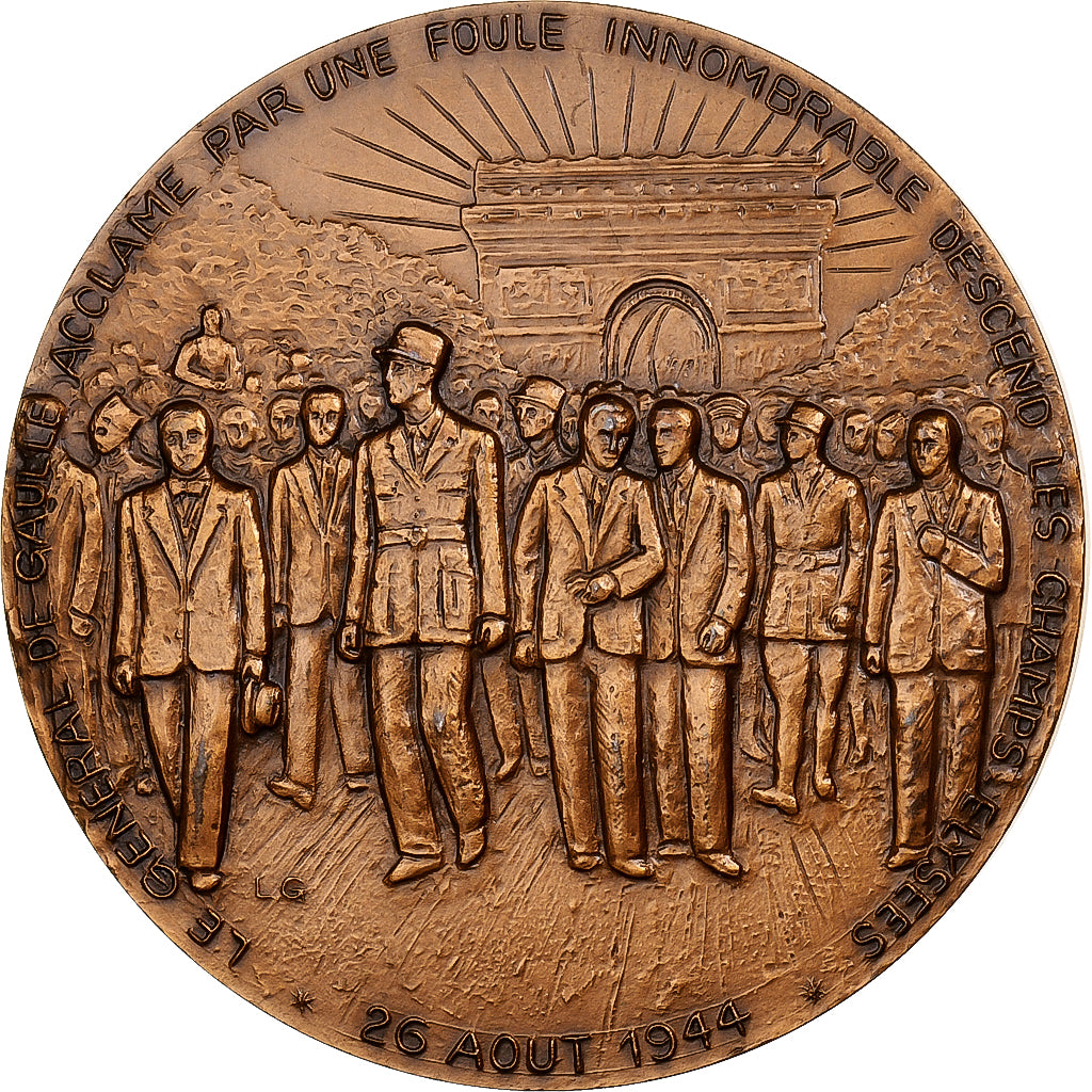 Frankreich, Medaille, Libération de Paris, 25 août 1944, 1985, MDP, Bronze