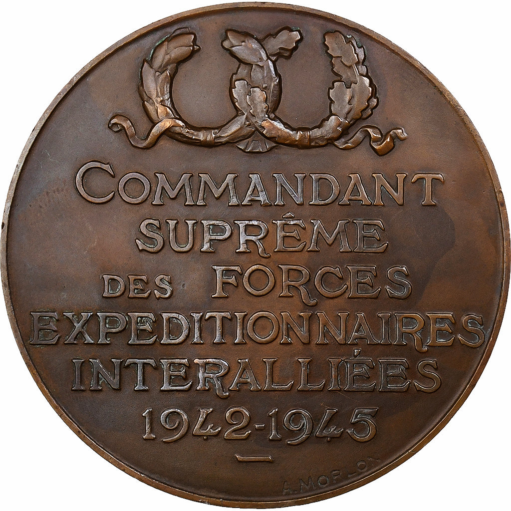 Frankreich, Medaille, Dwight D. Eisenhower, MDP, Bronze, Morlon, VZ