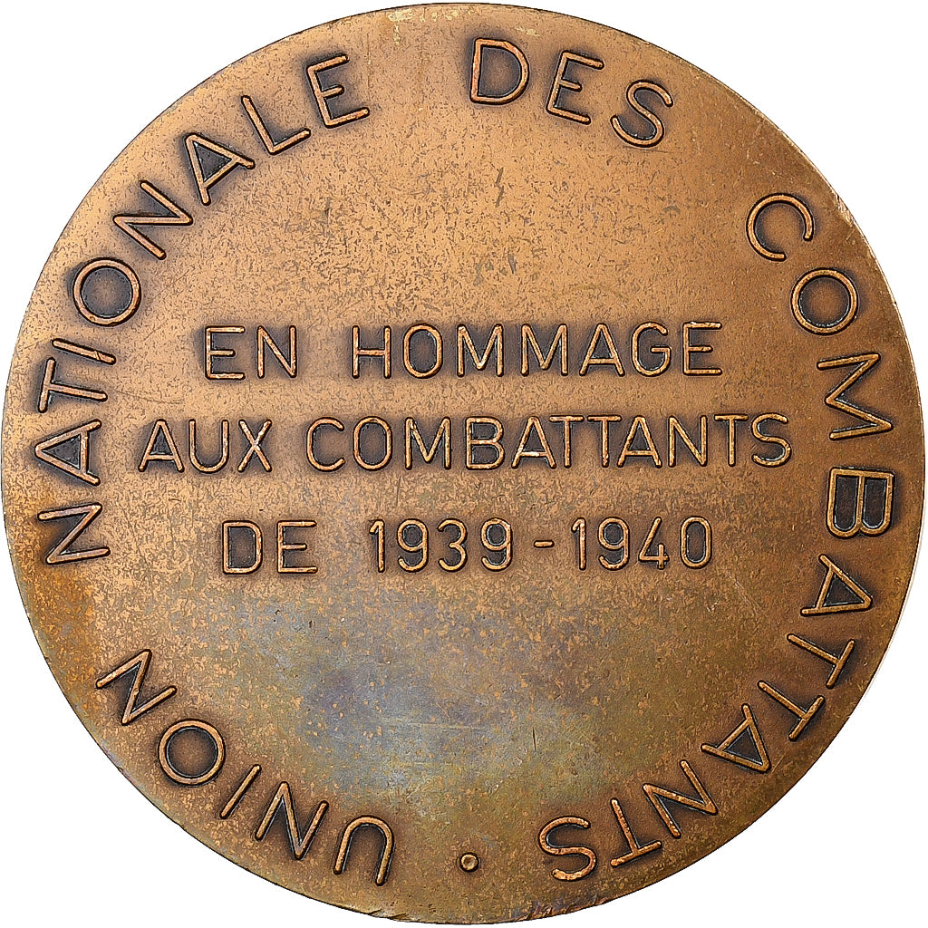 France, Médaille, Union Nationale des Combattants, 1940, Bronze, SUP
