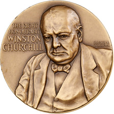 États-Unis, Médaille, Winston Churchill, Dunkerque, 1966, Medallic Art Co.