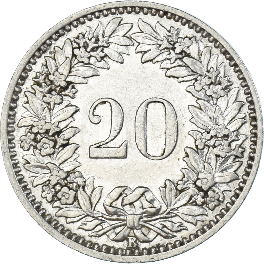 Suisse, 20 Rappen, 1913, Du cupronickel, TTB