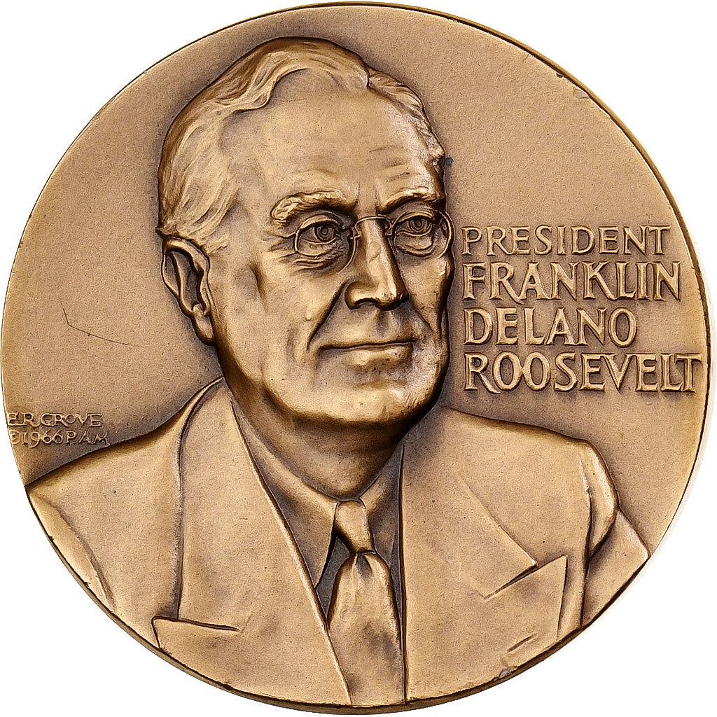 United States, Medal, Franklin D. Roosevelt, Attack on Pearl Harbor, 1966
