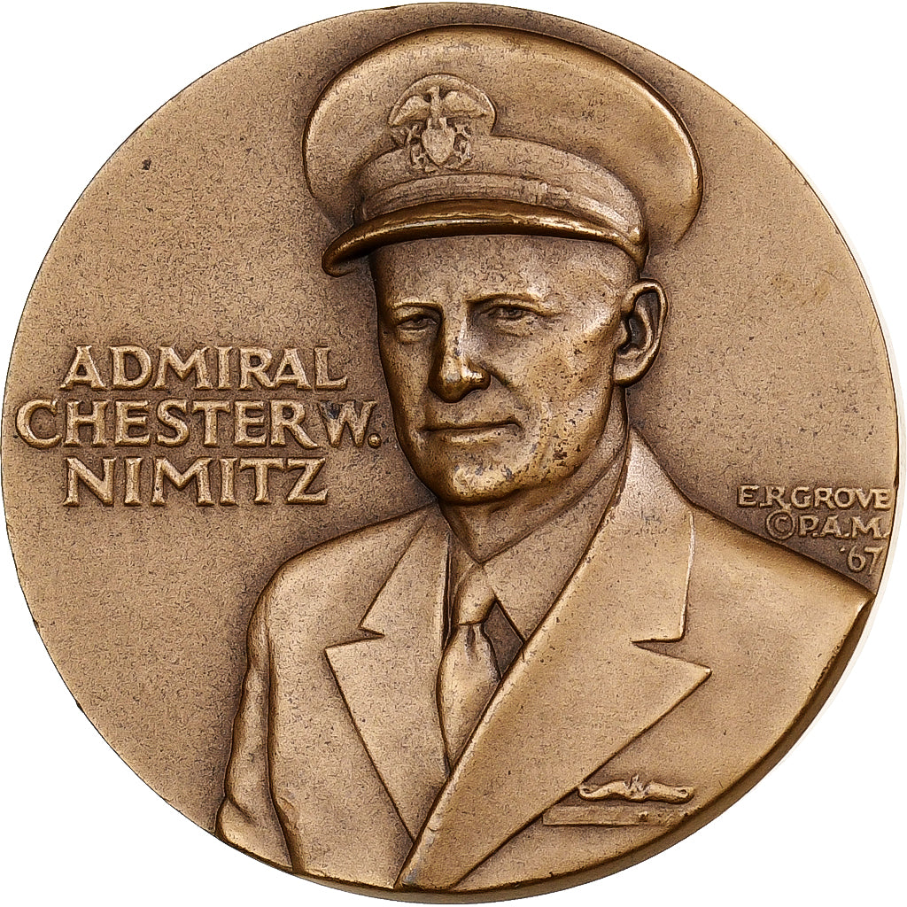 United States, Medal, Chester W. Nimitz, Battle of Midway, 1967, Medallic Art