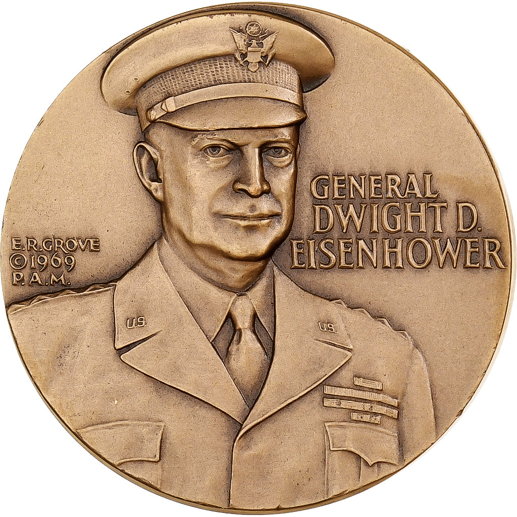 USA, medal, Dwight D. Eisenhower, Normandy Invasion, 1969, Medallic Art Co.