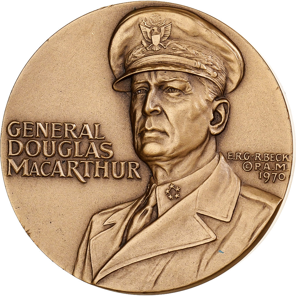 United States, Medal, Douglas MacArthur, Landing on Luzon, 1970, Medallic Art