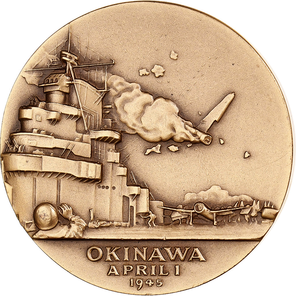 United States, Medal, Ernie Pyle, Okinawa, 1970, Medallic Art Co., Bronze