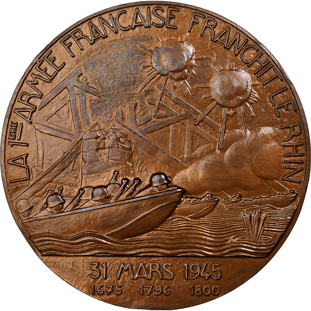 Frankreich, Medaille, De Lattre de Tassigny, La Première Armée franchit le