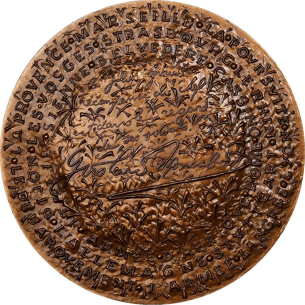 France, Médaille, Joseph de Goislard de Monsabert, 1977, MDP, Bronze, SUP, De