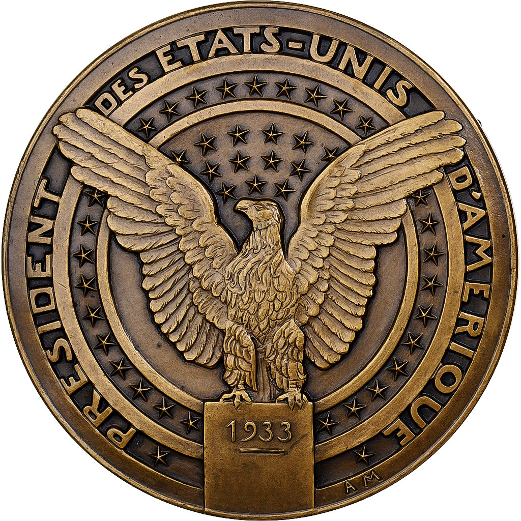 France, Médaille, Franklin D. Roosevelt, Président des États-Unis