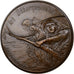 França, medalha, La Résistance, 1984, MDP, Bronze, Moretti/Santucci, AU(55-58)