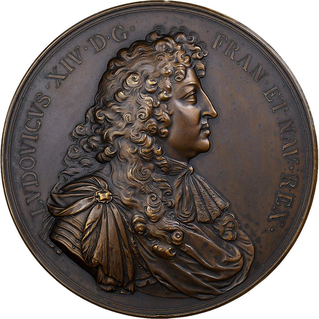 Francia, medaglia, Louis XIV, Prise de Tournai et Courtrai, 1667, MDP, Bronzo