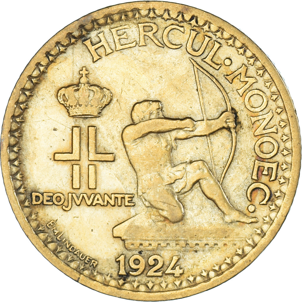 Munten, Monaco, Franc, 1924