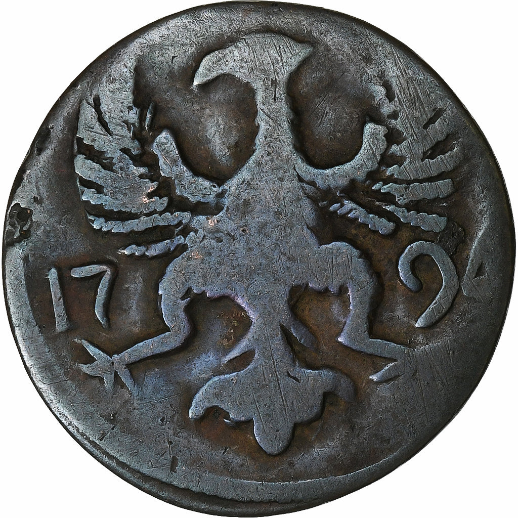 German States, 12 Heller, 1794, Aachen, Bronze, F(12-15)