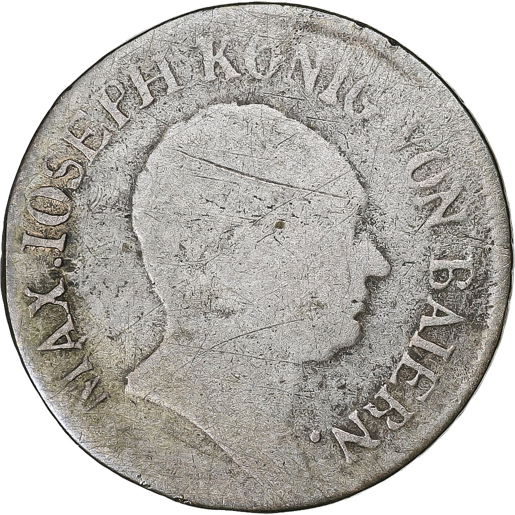 Kingdom of Bavaria, Maximillian I Joseph, 6 Kreuzer, 1812, Lingote, VF(20-25)