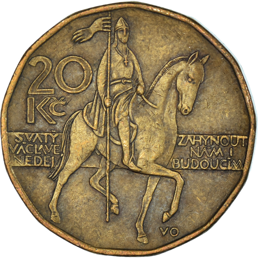 Coin, Czech Republic, 20 Korun, 1999