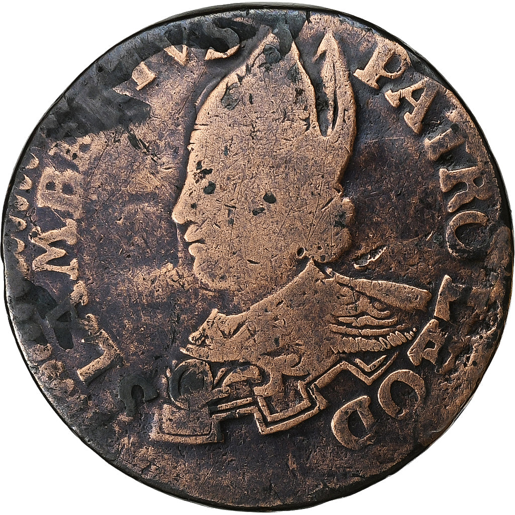 Prince-Bishopric of Liège, Sede Vacante, Liard, 1744, Liege, Copper, VF(20-25)
