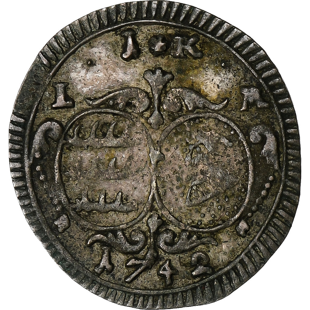 Kingdom of Württemberg, Karl Alexander, Kreuzer, 1742, Billon, S+