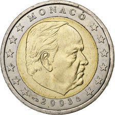 Monaco, Rainier III, 2 Euro, 2003, MDP, Bi-Metallic, AU(55-58)