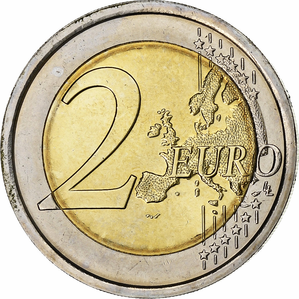 Italia, 2 Euro, European Union Flag, 2015, Rome, Bimetálico, EBC+