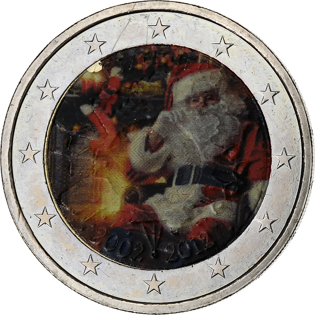 Luxembourg, 2 Euro, 10 Years of Euros Cash, Colourized, 2012, Utrecht