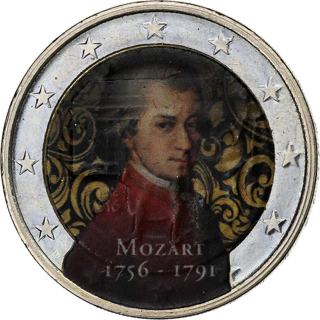 Austria, 2 Euro, Anniversary of the National Bank, Colourized, 2016, Vienna