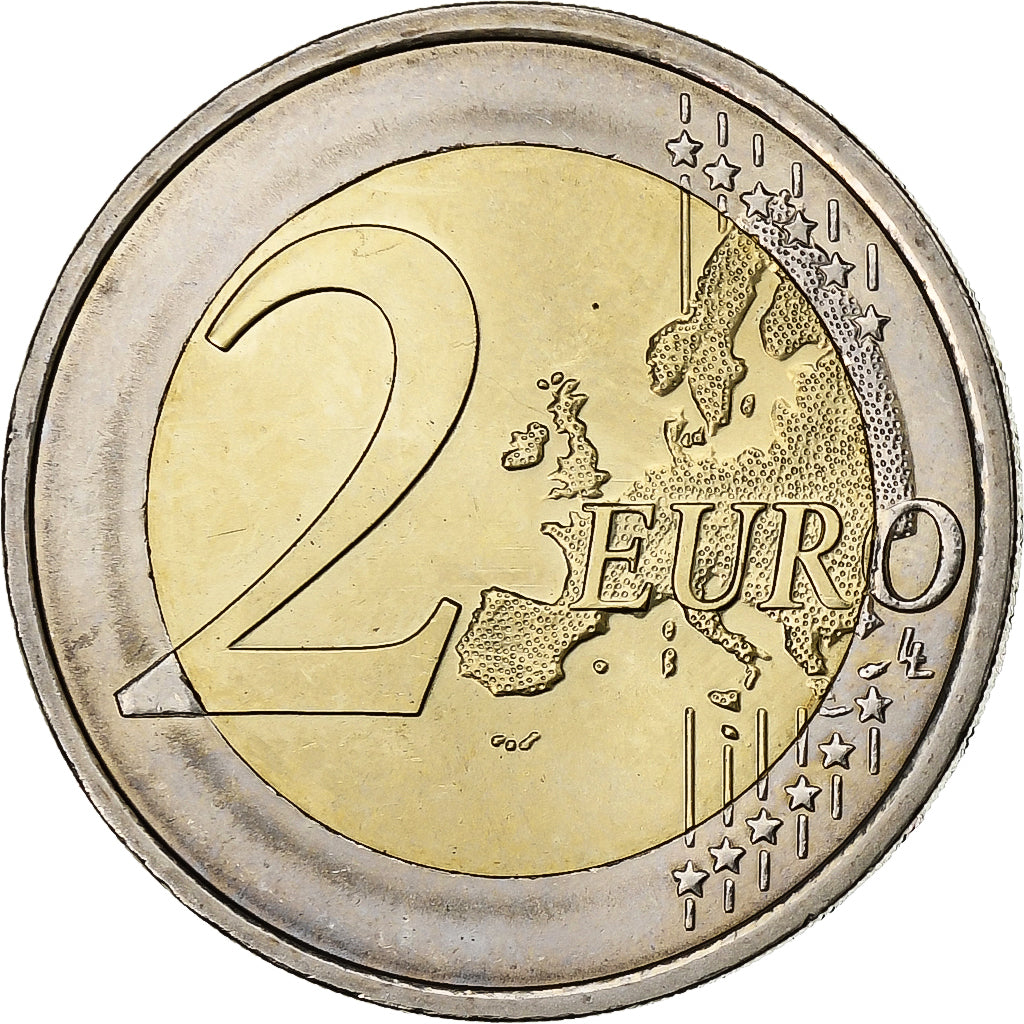 Austria, 2 Euro, Anniversary of the National Bank, Colourized, 2016, Vienna