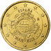 Spanien, 2 Euro, 10 Years of Euros Cash, golden, 2012, Madrid, Bi-Metallic, UNZ