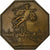 França, medalha, Chambre de Commerce de Rouen, 1802, MDP, Bronze, Lecomte