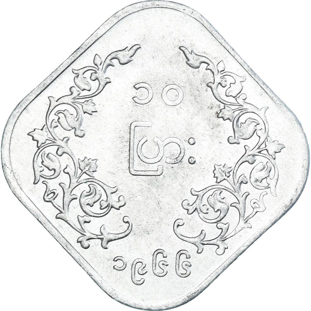 Münze, Myanmar, 10 Pyas, 1966