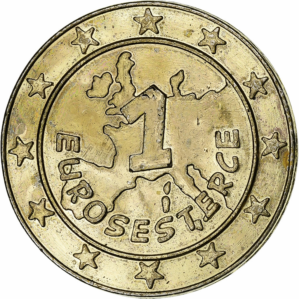 France, 1 Eurosesterce, Nutella - Astérix, 1999, Brass, AU(50-53)